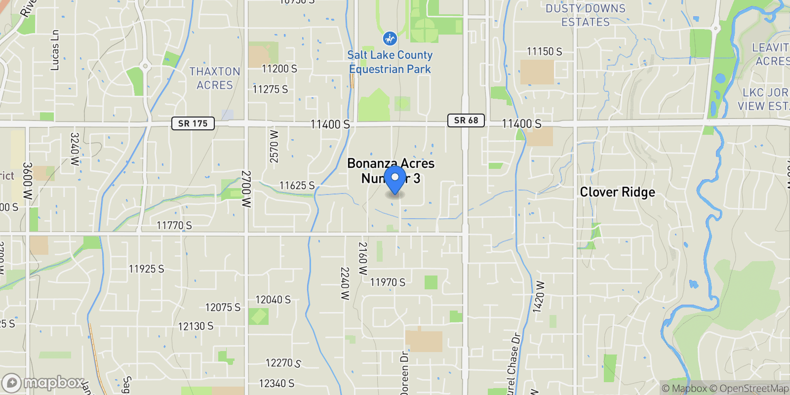 Map showing 11666 S GOLD DUST DR, South Jordan, Utah, United States.