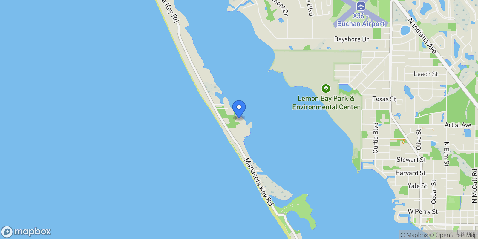 Map showing 7159 Manasota Key RD, Englewood, FL, 34223, USA, Englewood, Florida, United States.