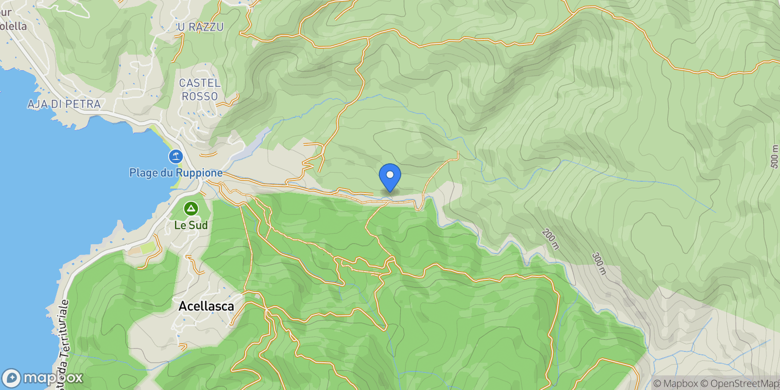 Map showing Albitreccia, Albitreccia, Pietrosella, Corsica, France.
