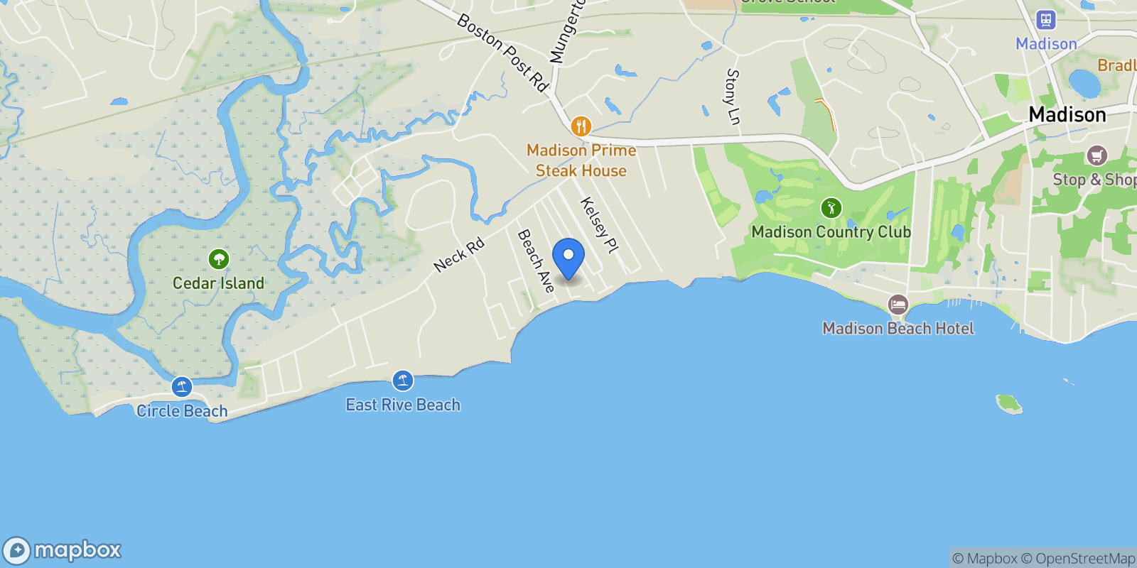Map showing 115 Harbor Avenue, Madison, CT, 06443, USA, Killingworth, Connecticut, United States.