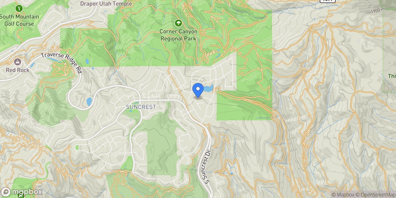 Map showing 2438 E LONE HILL DR, Draper, Utah, United States.
