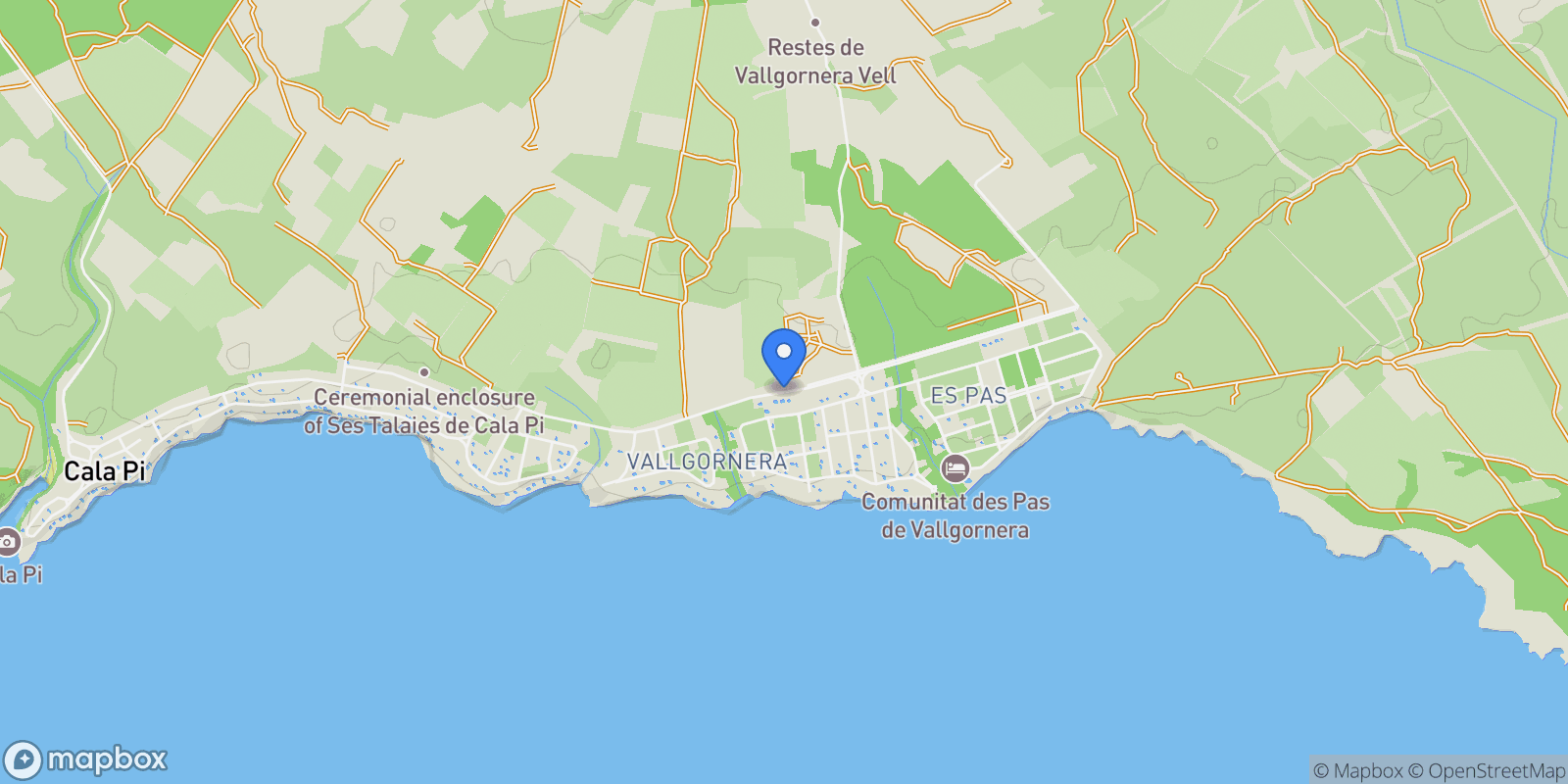 Map showing Llucmajor, Mallorca, Llucmajor, Llucmajor, Balearic Islands, Spain.