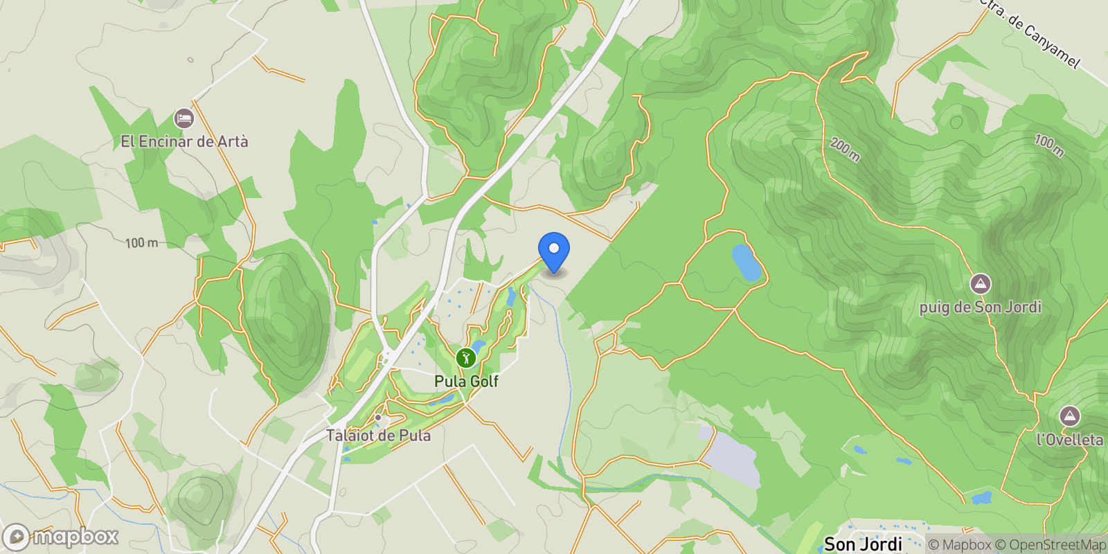 Map showing Son Servera, Mallorca, Son Servera, Son Servera, Balearic Islands, Spain.