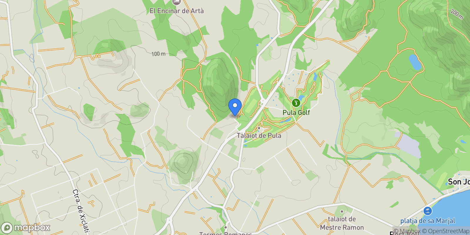 Map showing Son Servera, Mallorca, Son Servera, Son Servera, Balearic Islands, Spain.