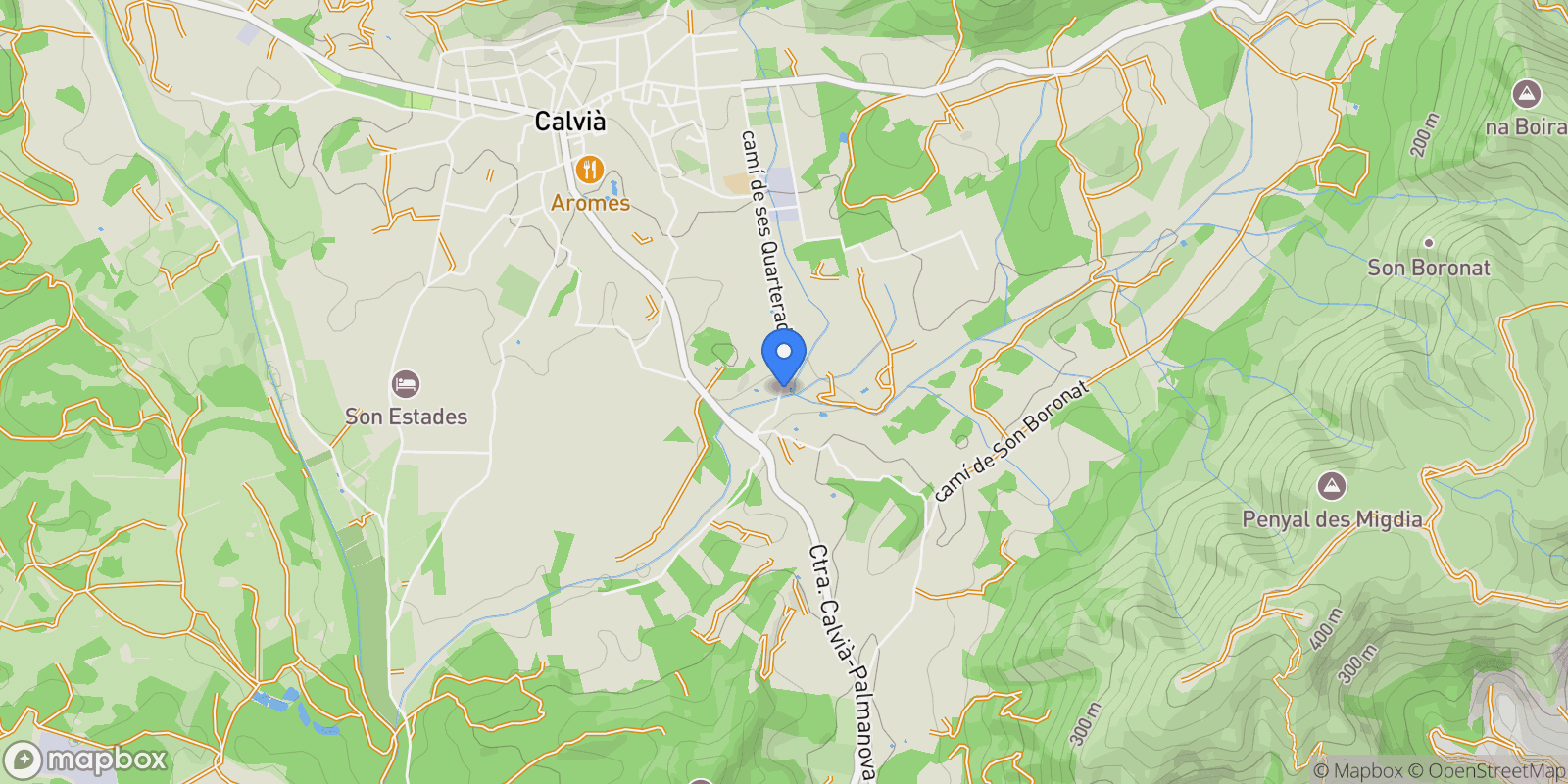 Map showing Calvià, Mallorca, Calvià, Calvia, Balearic Islands, Spain.
