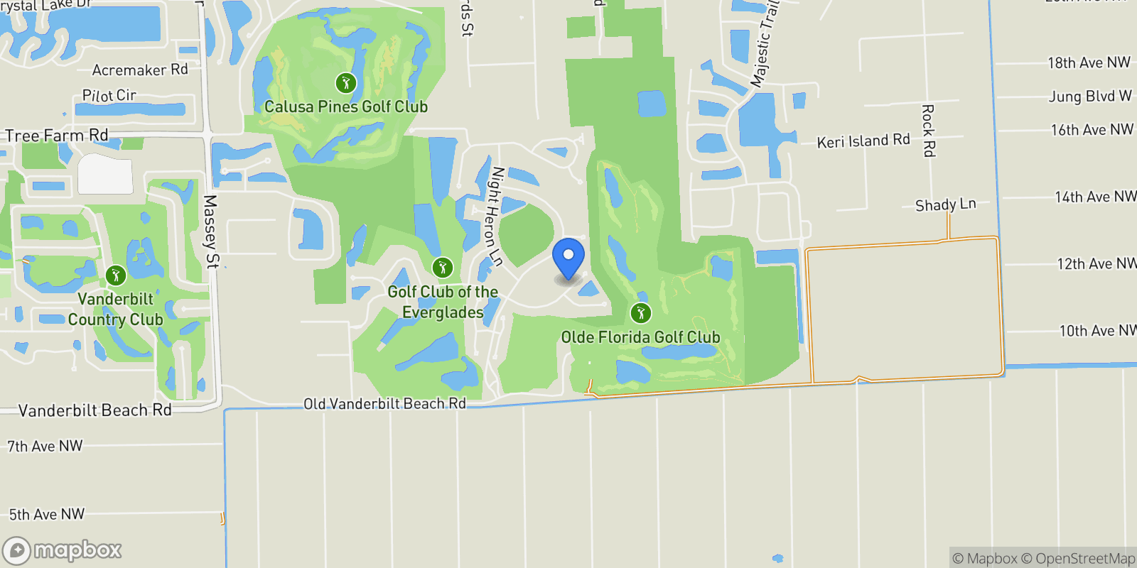 Map showing 9381 Surfbird CT, Naples, FL, 34120, USA, Naples, Florida, United States.