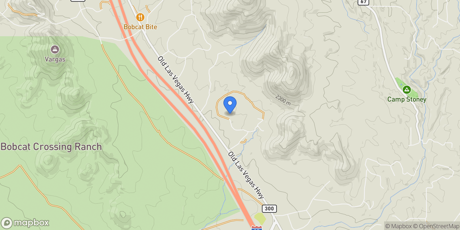 Map showing 4 High Desert Vista, Santa Fe, NM 87505, Santa Fe, New Mexico, United States.