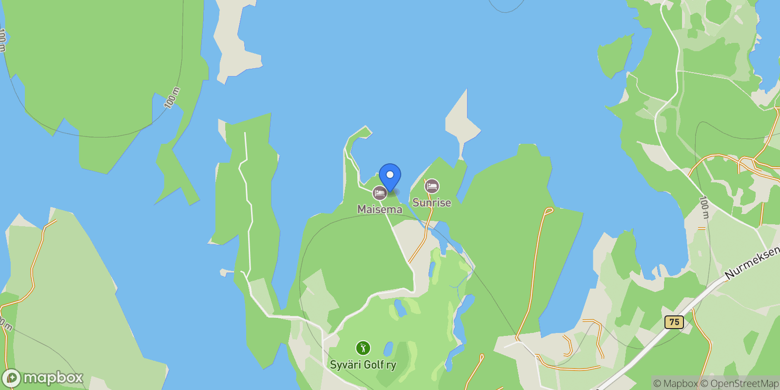 Map showing Tiirinniementie 25-29, Tiirinkalliontie  9-15, Kuopio, North Savo, Finland.