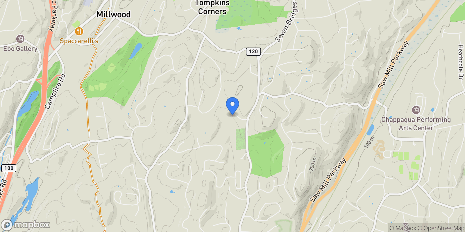 Map showing 19 Stony Hollow, Chappaqua, NY, 10514, USA, Chappaqua, New York, United States.