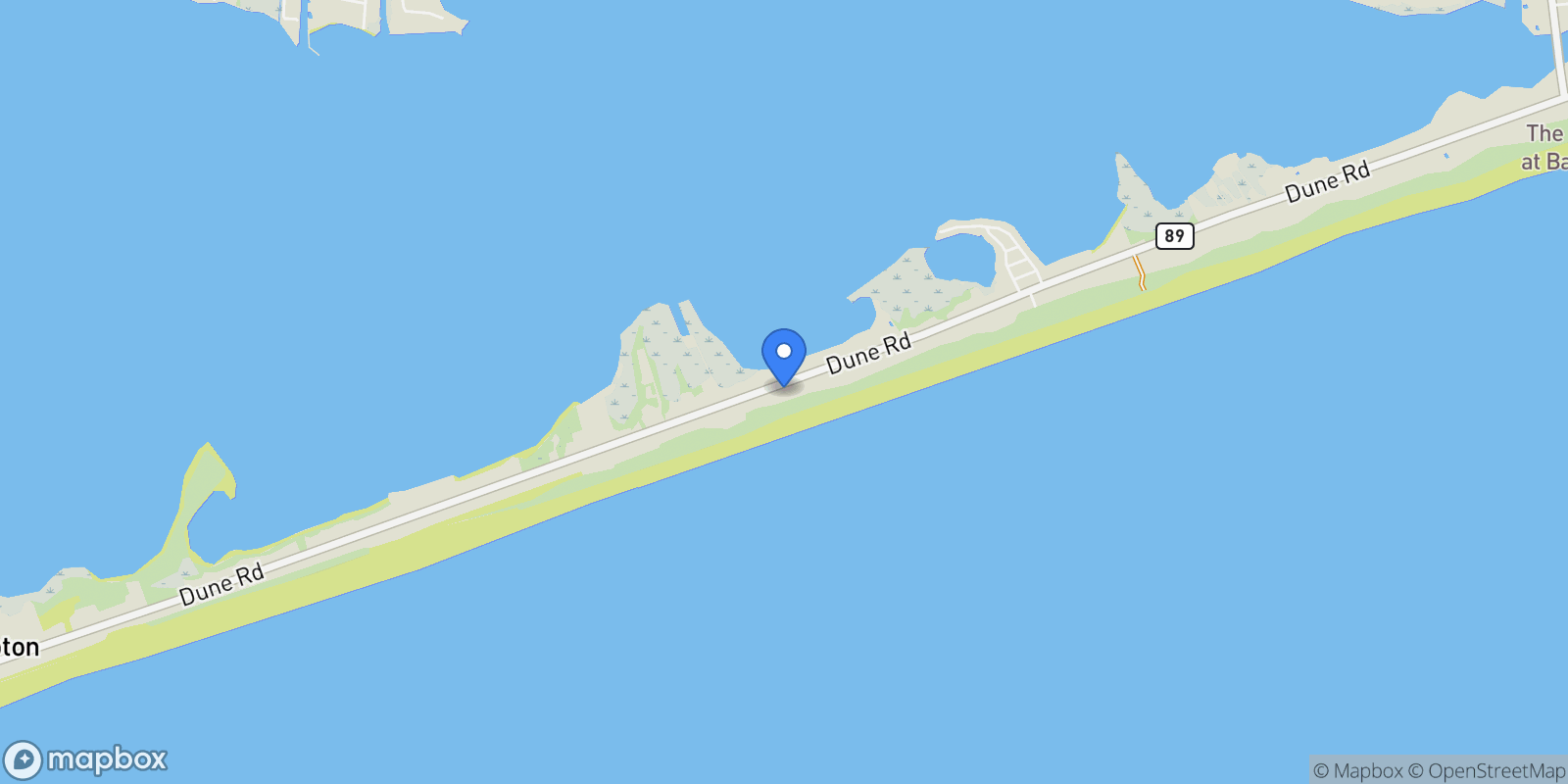 Map showing 521 Dune Road, Westhampton Beach, NY, 11978, USA, Westhampton Beach, New York, United States.