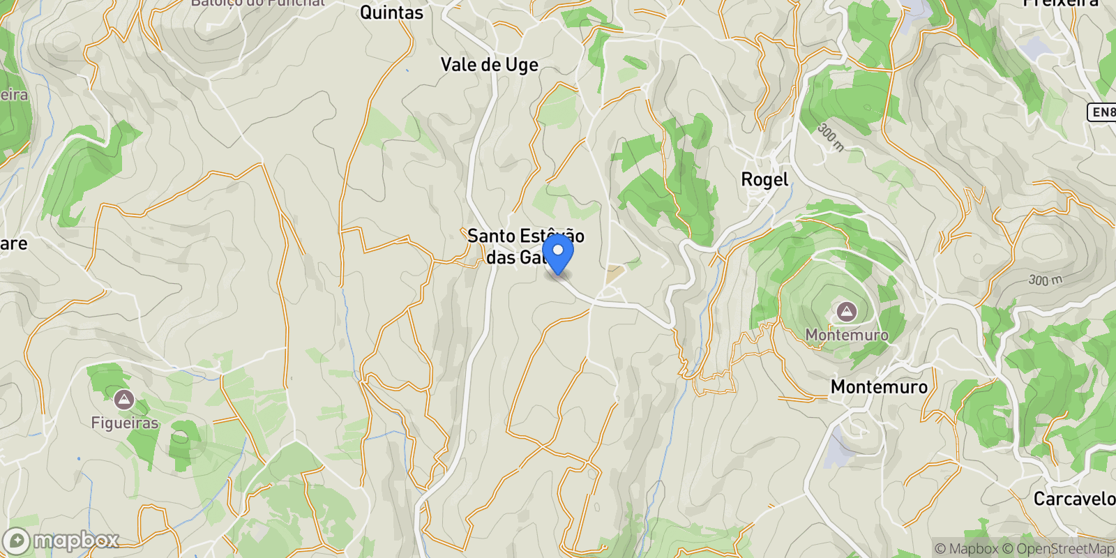 Map showing Rua Nossa Senhora do Cabo, Santo Estêvão das Galés, Portugal, Venda do Pinheiro e Santo Estevao das Gales, Lisbon, Portugal.