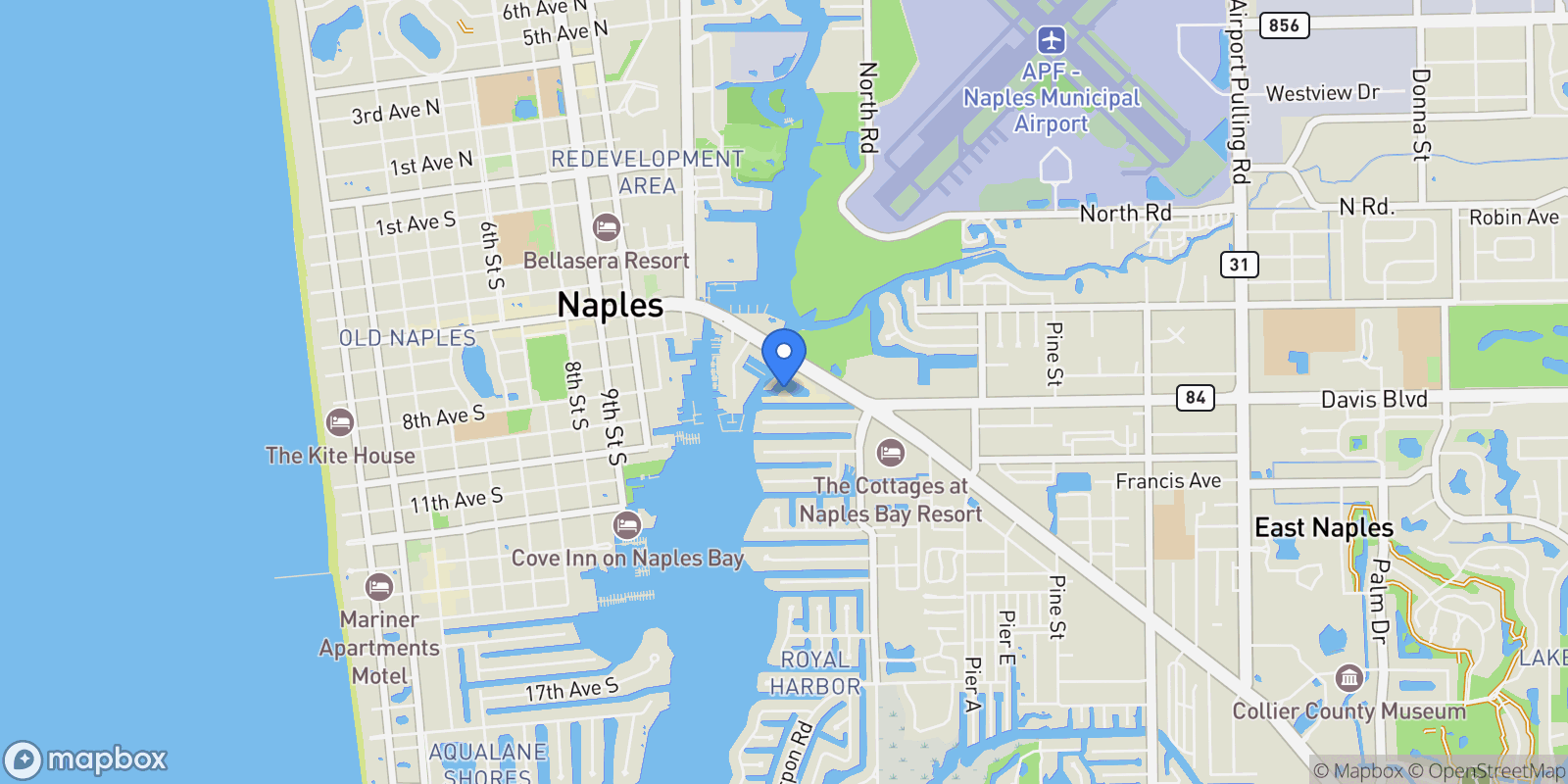 Map showing 1530 5th AVE S, #C312, Naples, FL, 34102, USA, Naples, Florida, United States.