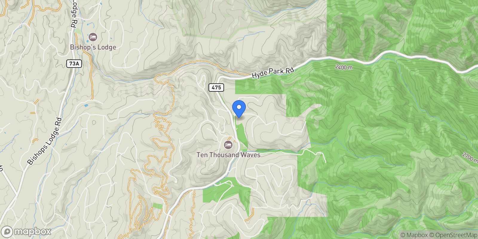 Map showing 3270 Paseo Segunda, Santa Fe, NM 87501, Santa Fe, New Mexico, United States.