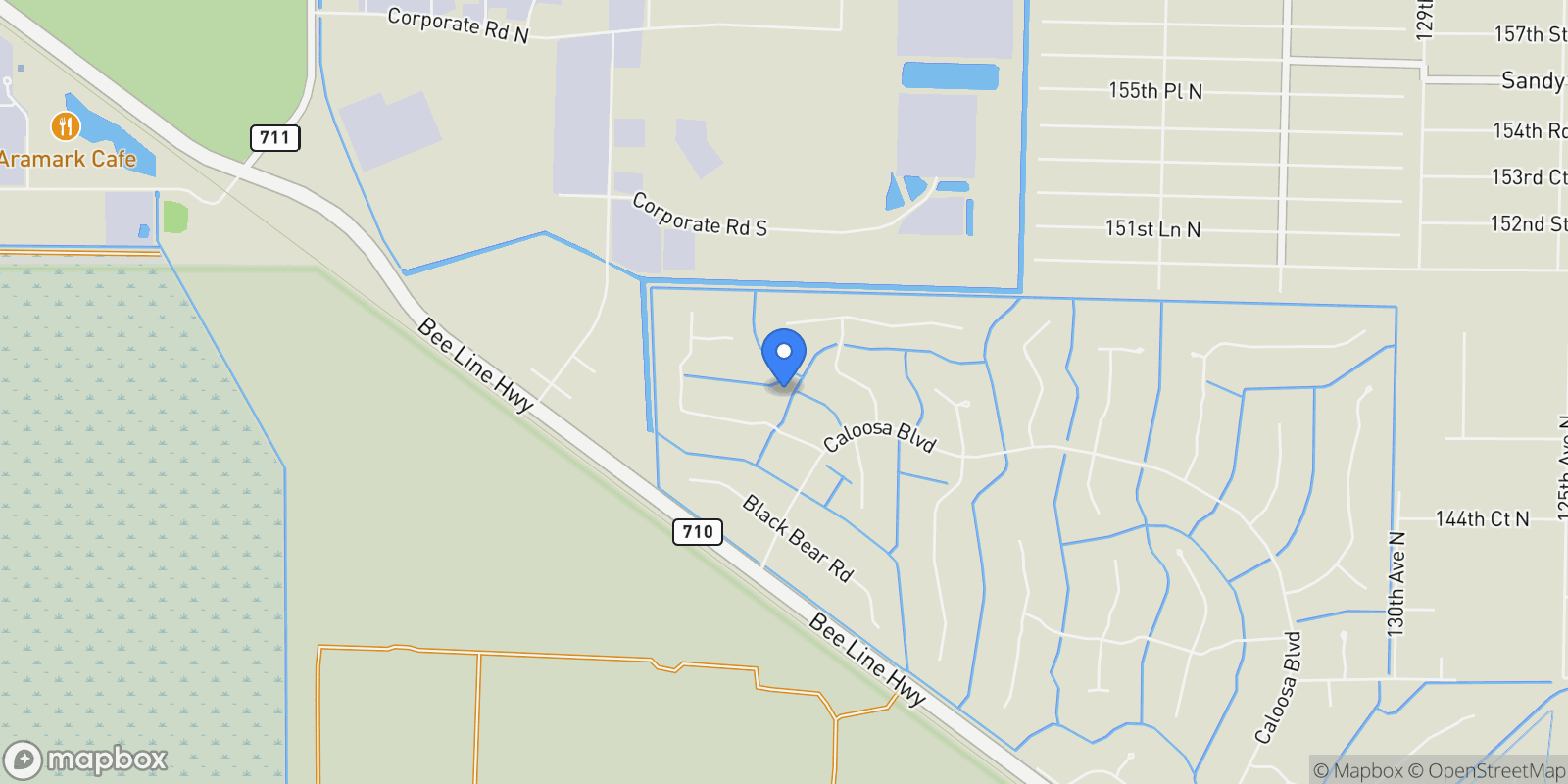 Map showing 14639 Crazy Horse Lane, Palm Beach Gardens, Florida, United States.
