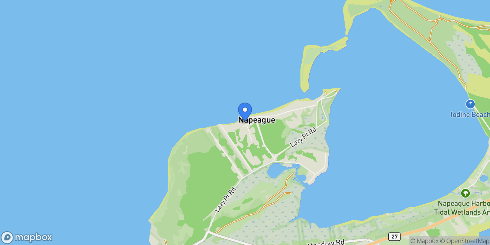 Map showing 8-10 Old Lazy Point Road, Amagansett, NY, 11930, USA, Greenport West, New York, United States.