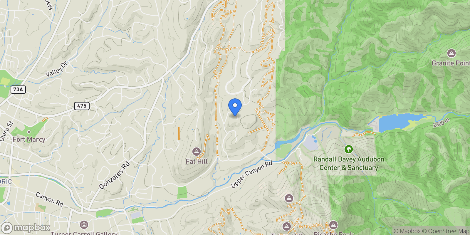 Map showing 870 Paseo de Don Carlos, Santa Fe, NM 87501, Santa Fe, NM, United States.