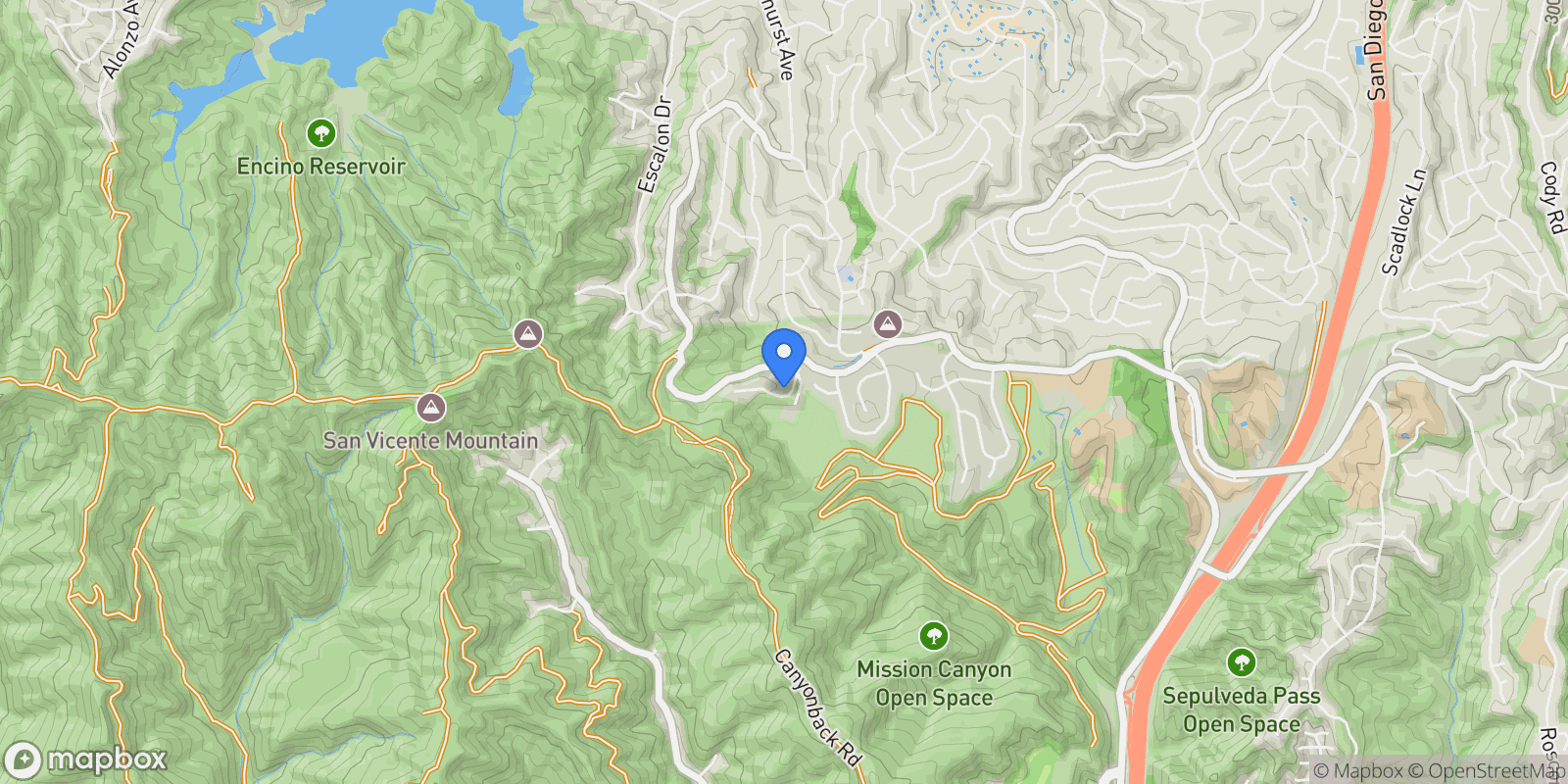 Map showing 3155 Stone Oak Drive, Los Angeles, CA, 90049, USA, Los Angeles, California, United States.