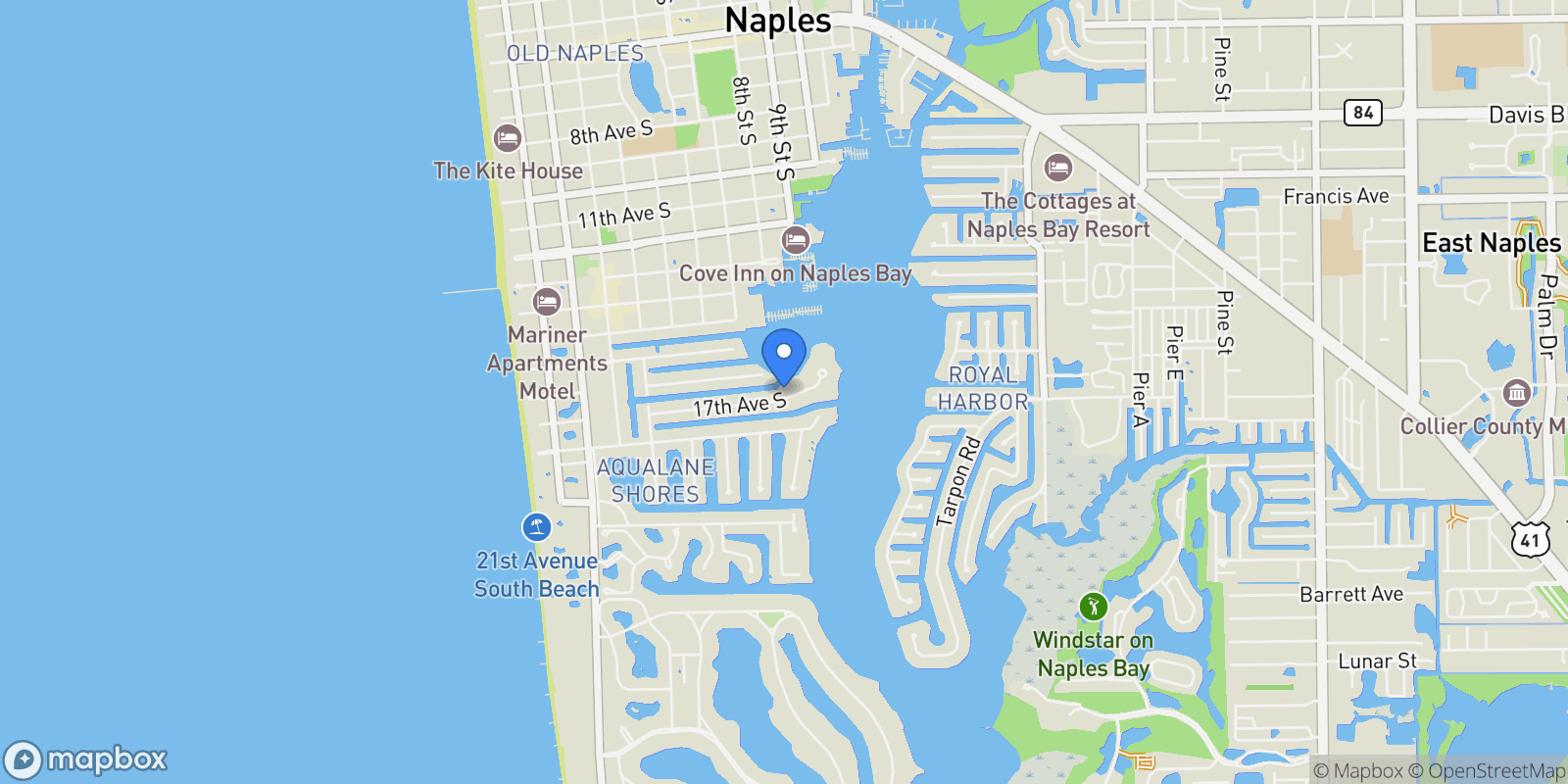 Map showing 793 17th AVE S, Naples, Florida, United States.