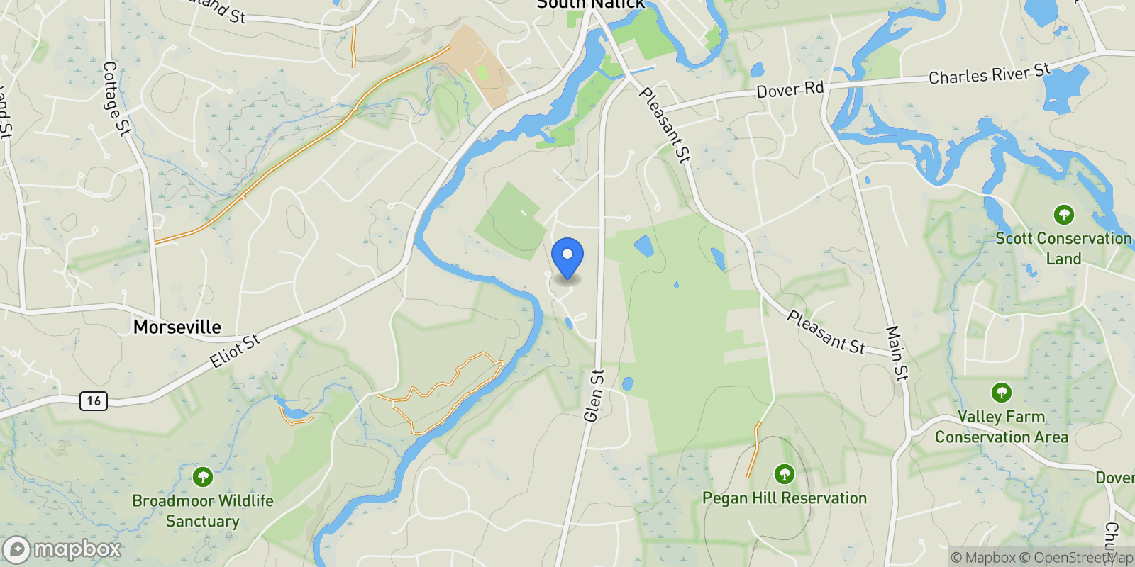 Map showing 18 Phillips Pond Rd, #18, Natick, MA, 01760, USA, Wayland, Massachusetts, United States.