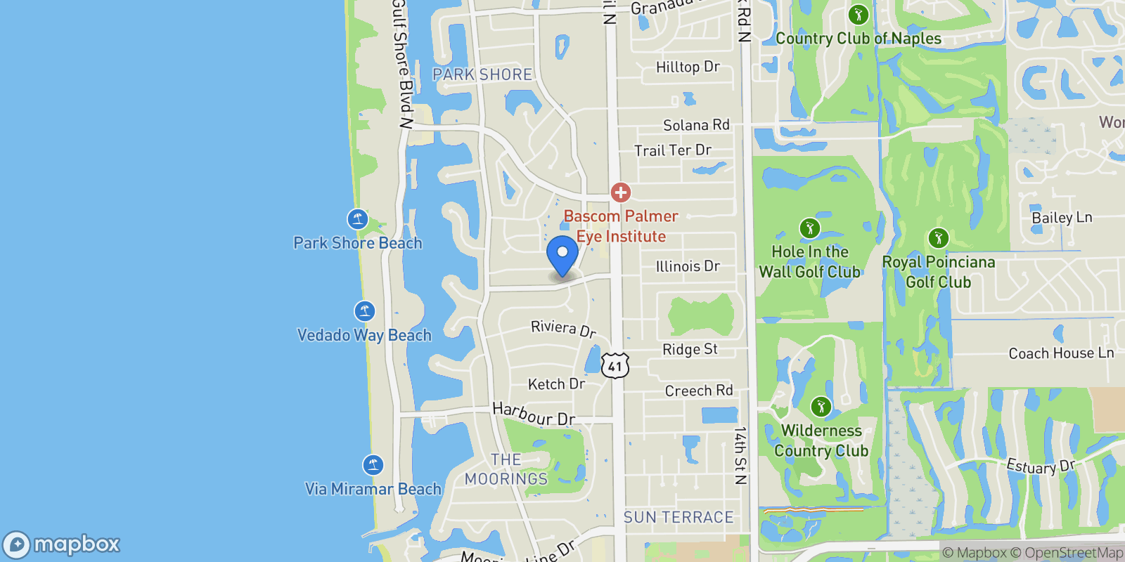 Map showing 737 Anchor Rode DR, Naples, Florida, United States.