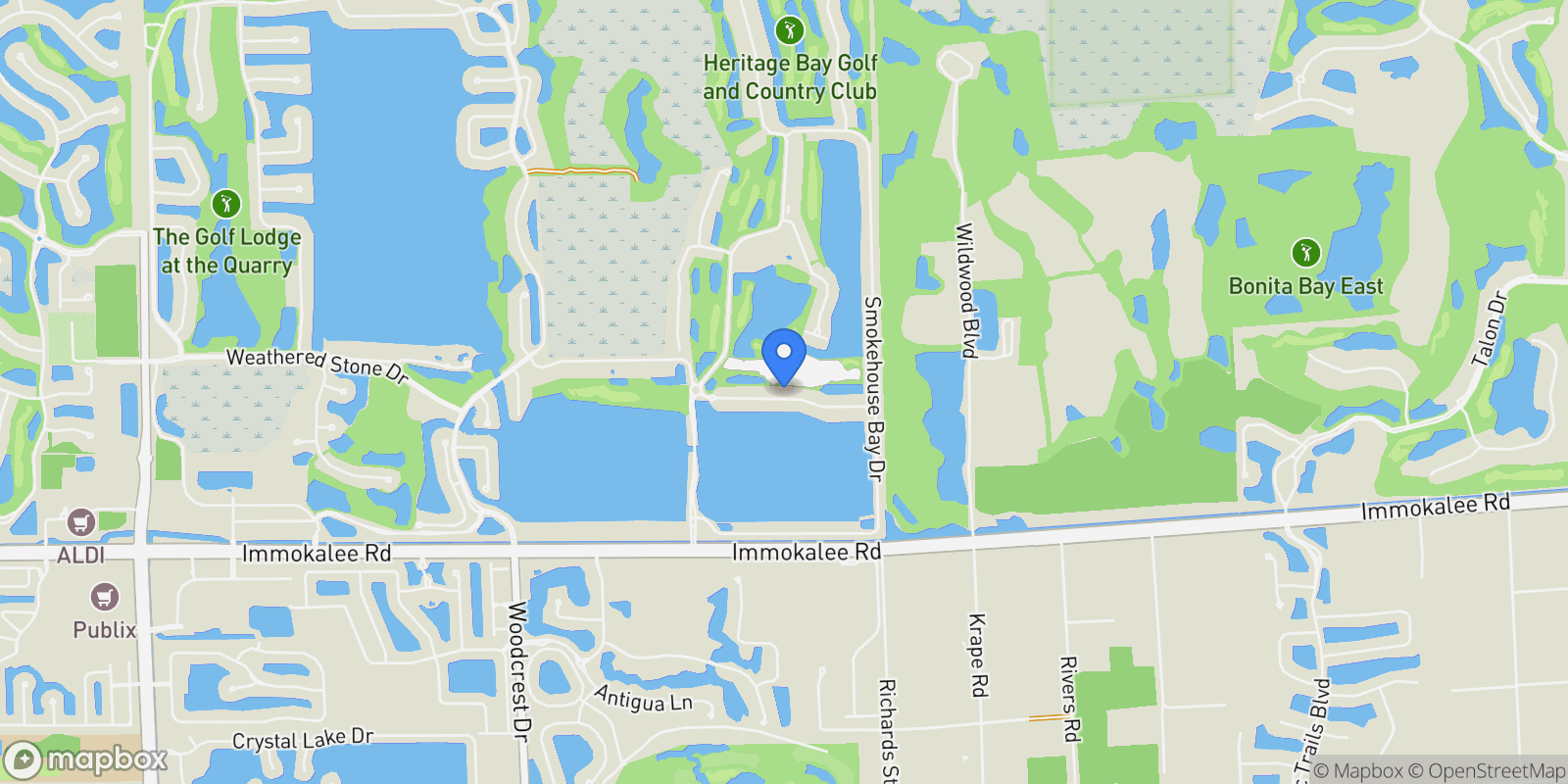 Map showing 10099 Biscayne Bay Lane, Naples, Florida, United States.