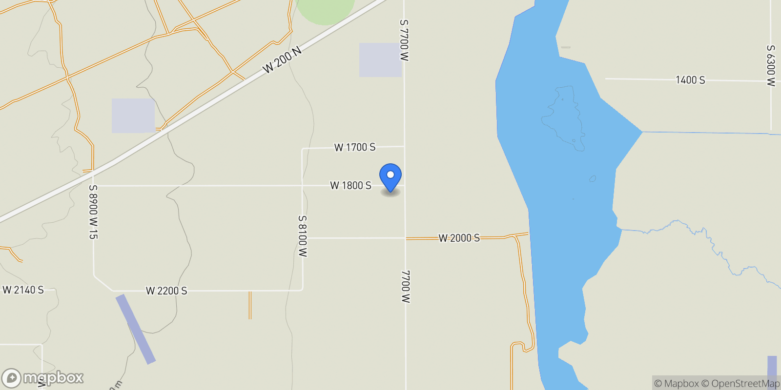 Map showing 7745 N 1800 S, Cedar City, Utah, United States.