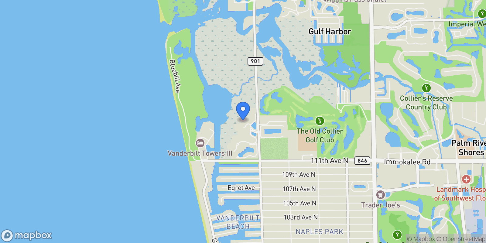 Map showing 285 Grande WAY, #804, Naples, FL, 34110, USA, Bonita Springs, Florida, United States.