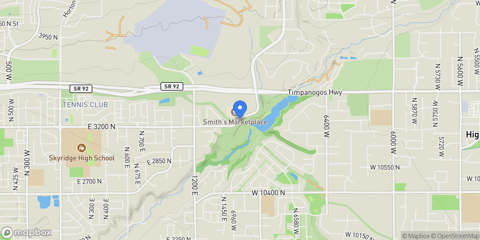 Map showing 1618 E CENTER POINTE DR, Lehi, Utah, United States.