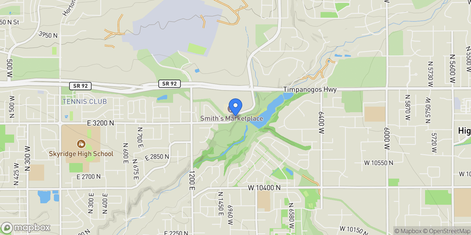 Map showing 1602 E CENTER POINTE DR 1, Lehi, Utah, United States.