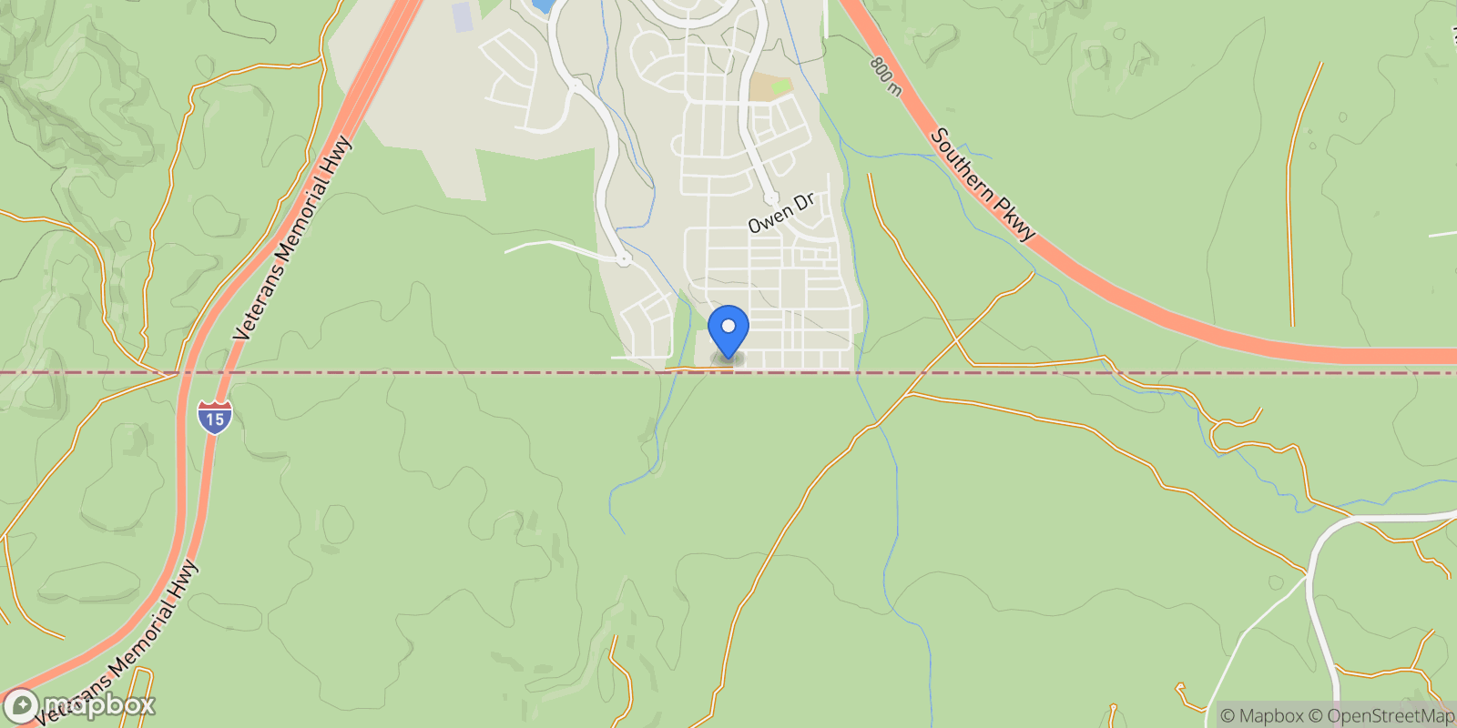 Map showing 6326 S GARDEN STONE CT, St. George, Utah, United States.