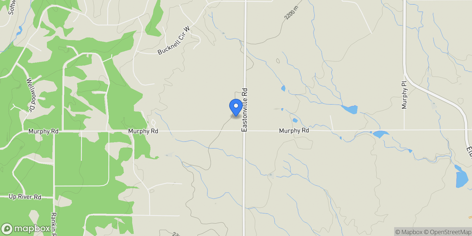 Map showing 14650 Eastonville Road, Elbert, Colorado, United States.