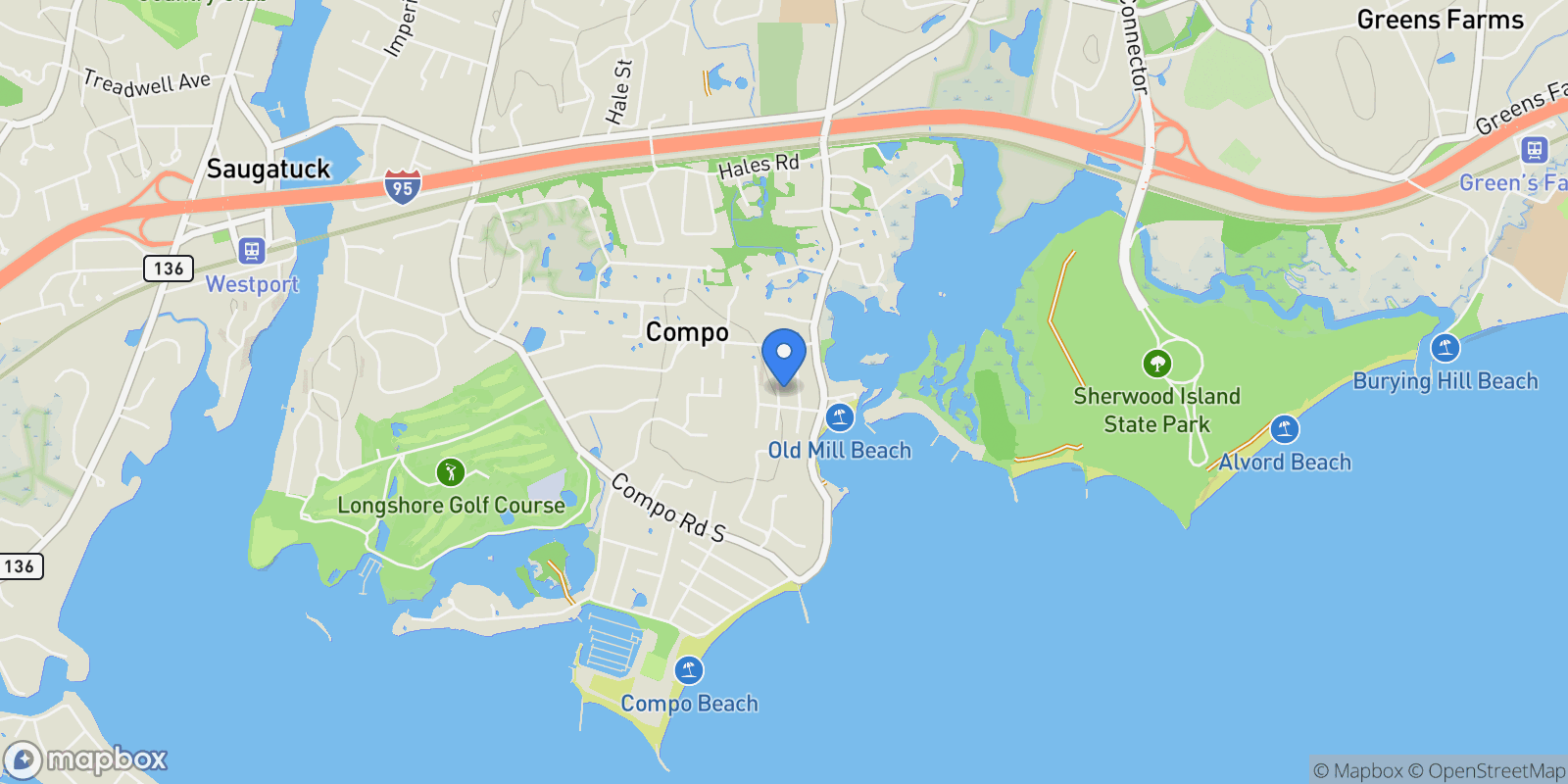 Map showing 11 Sterling Drive, Westport, CT, 06880, USA, Westport, Connecticut, United States.