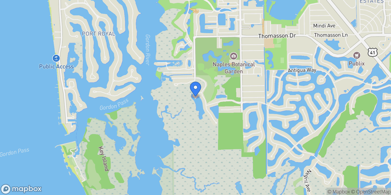Map showing 8816 PARADERA CT, Naples, FL, 34112, USA, Naples, Florida, United States.