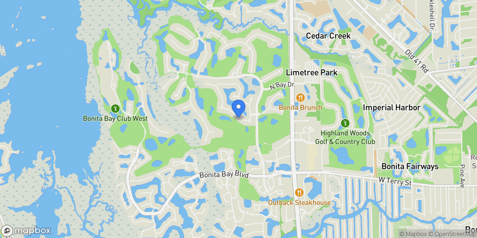 Map showing 3851 Woodlake DR, Bonita Springs, FL, 34134, USA, Bonita Springs, Florida, United States.