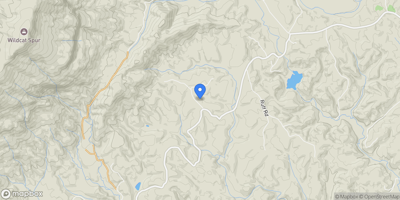 Map showing 1434 Lake Adger Road, Mill Spring, North Carolina, United States.