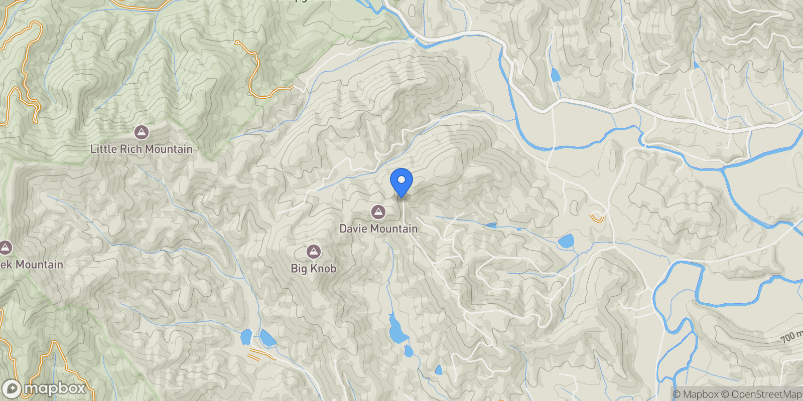 Map showing 99999 Mills River Way 108, Horse Shoe, North Carolina, United States.