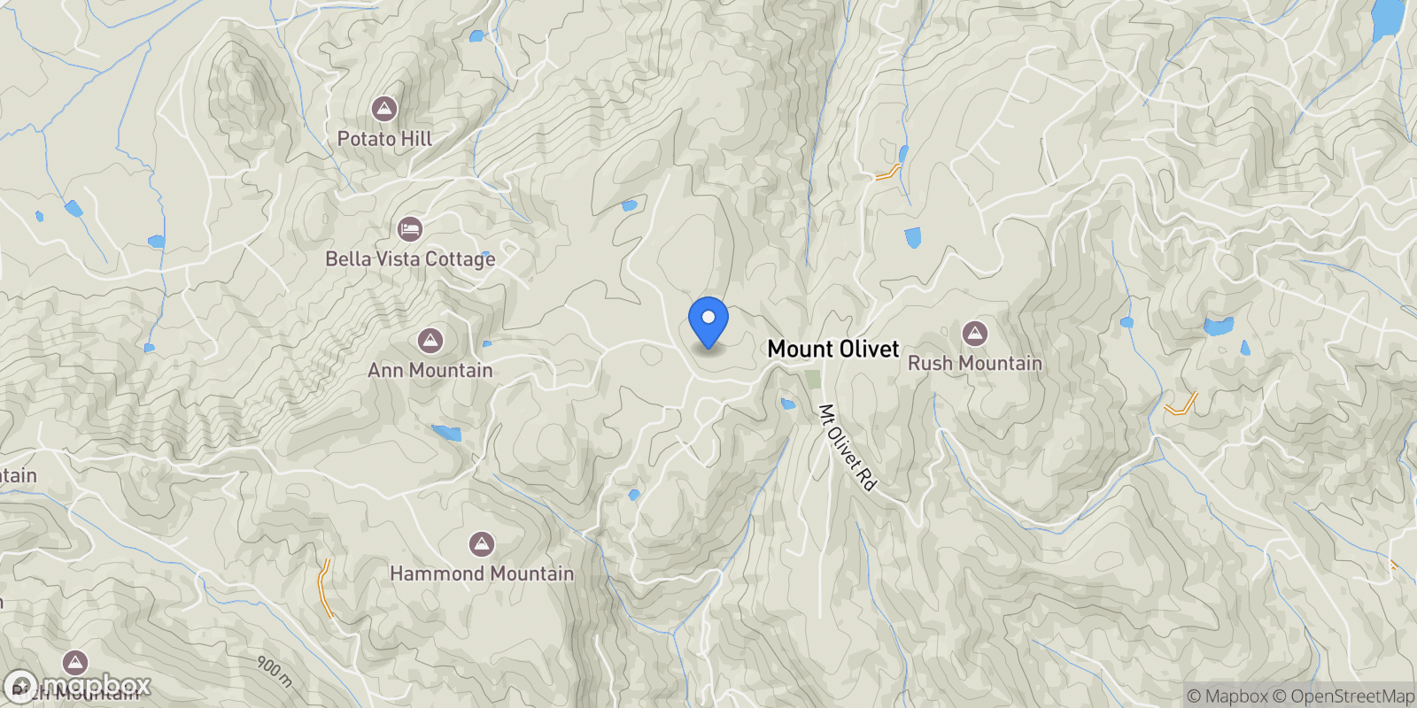 Map showing 4862 Pinnacle Mountain Road, Zirconia, North Carolina, United States.