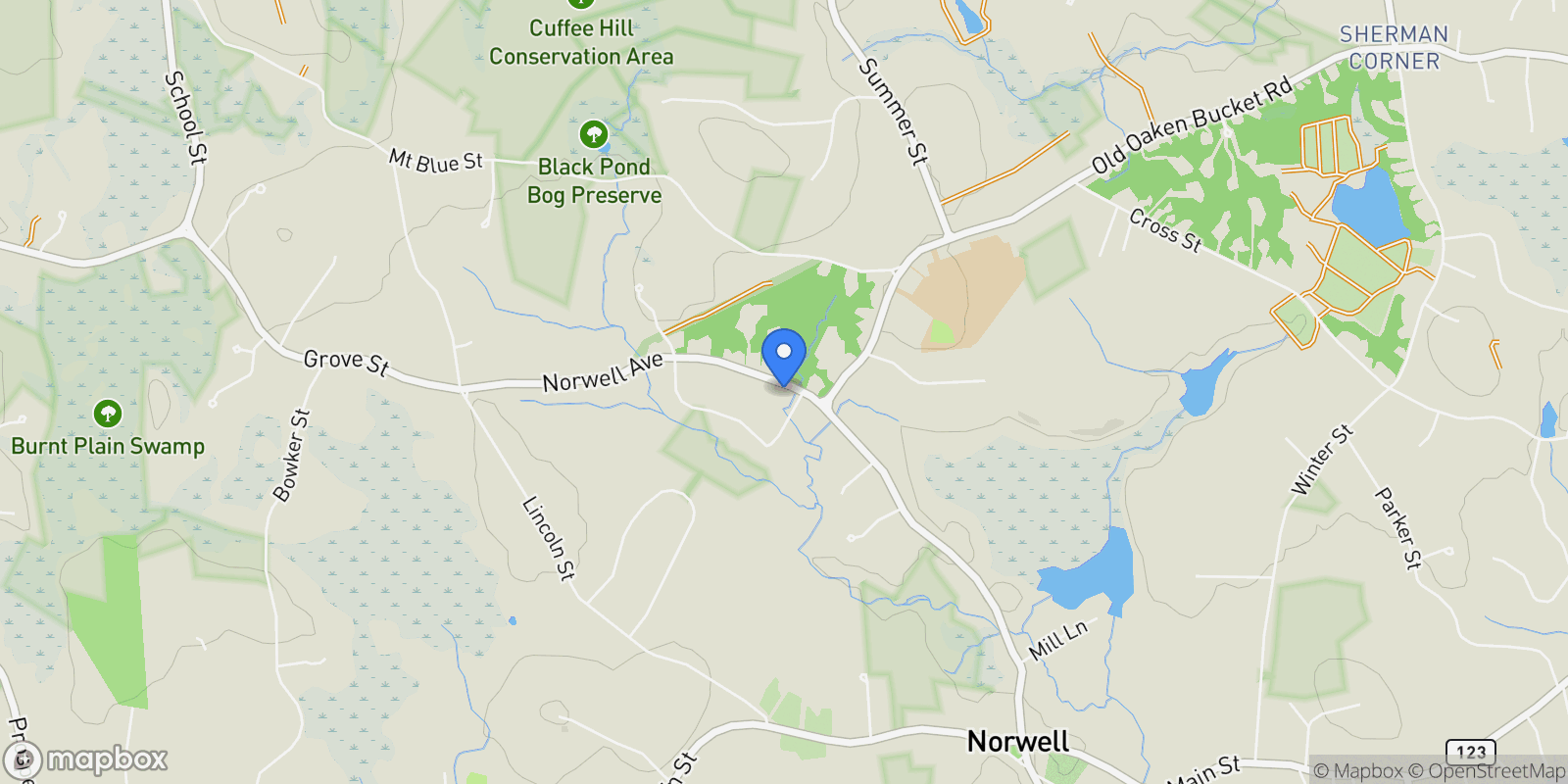 Map showing 166 Norwell Avenue, Norwell, MA, 02061, USA, Norwell, Massachusetts, United States.