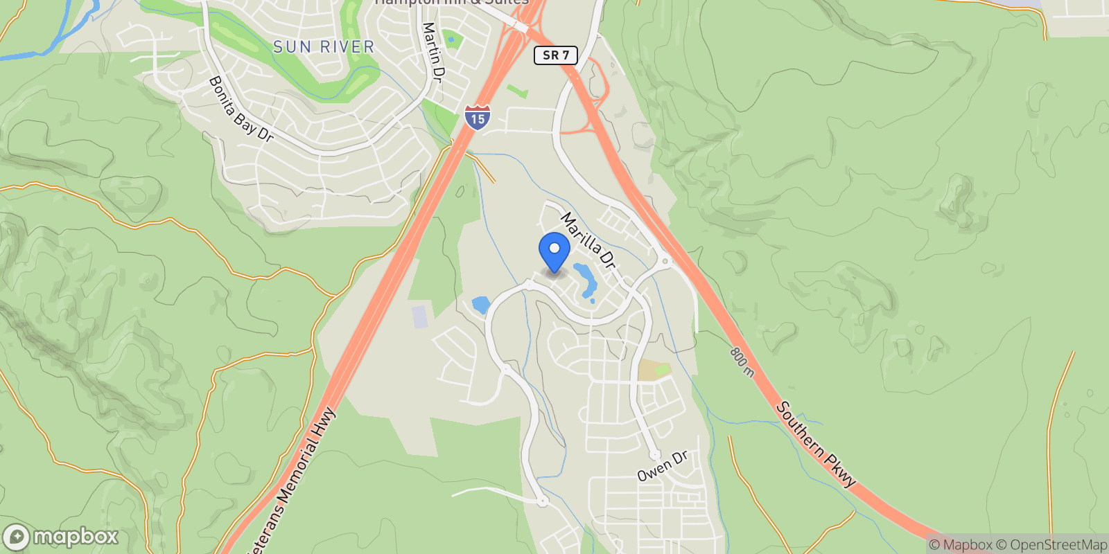 Map showing 5436 LULA BAY LN, St. George, Utah, United States.