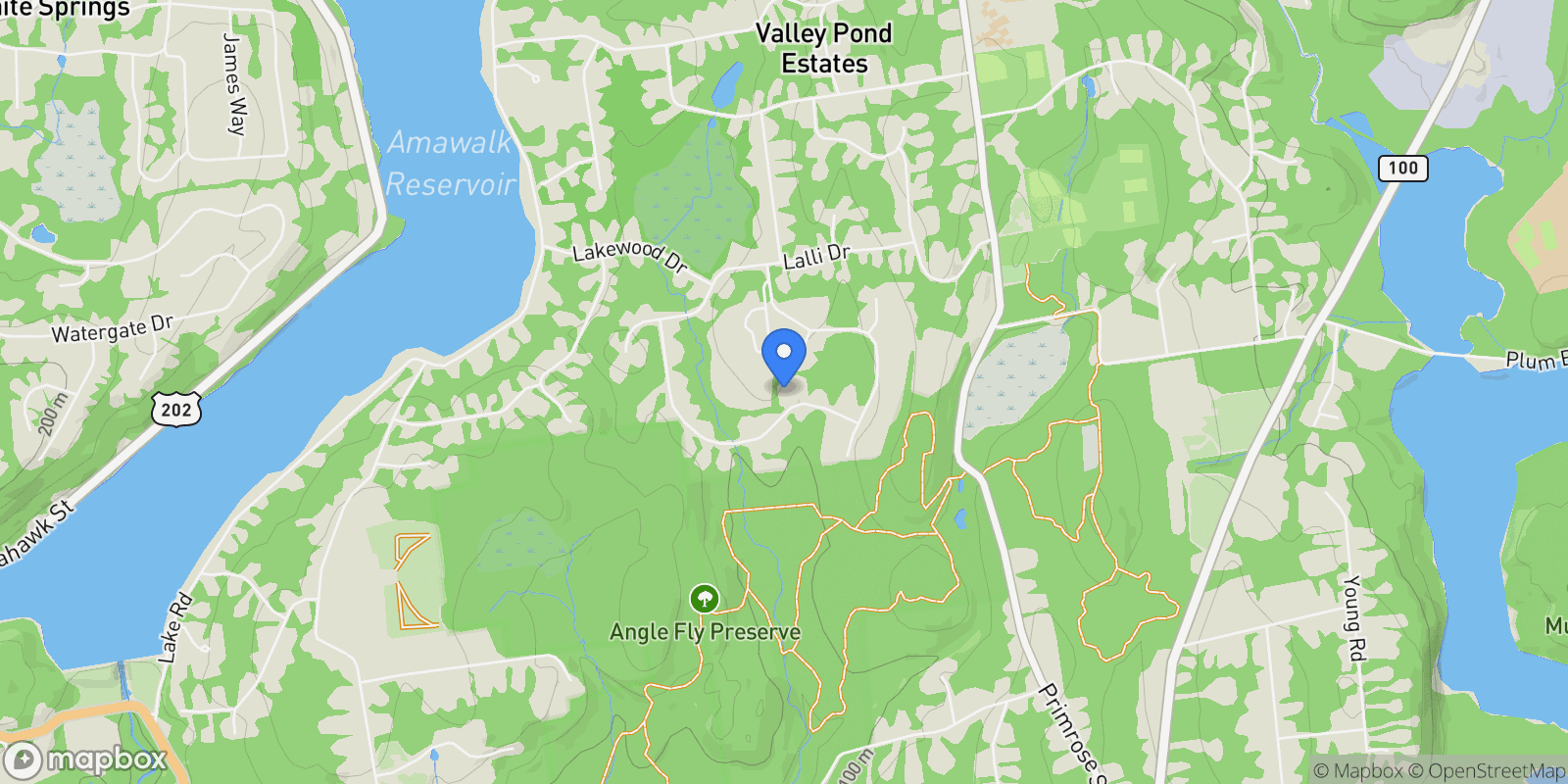 Map showing 21 Adams Farm Road, Katonah, NY, 10536, USA, Katonah, New York, United States.