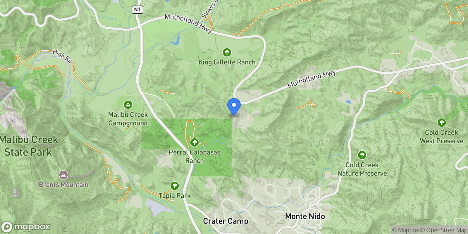 Map showing 26094 Mulholland Highway , Calabasas, CA 91302, Hidden Hills, California, United States.