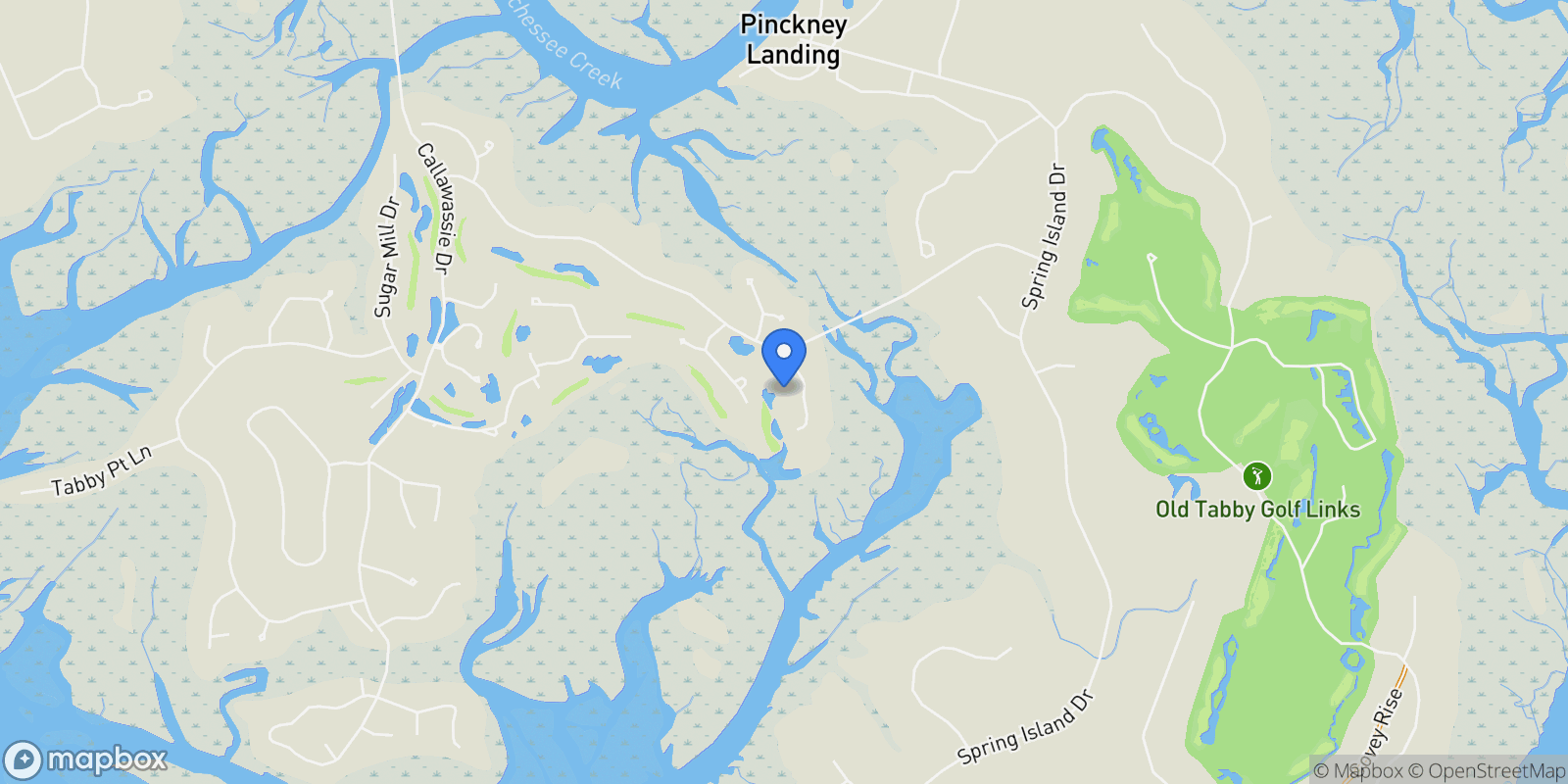 Map showing 8 Heron Point, Okatie, SC, 29909, USA, Bluffton, South Carolina, United States.