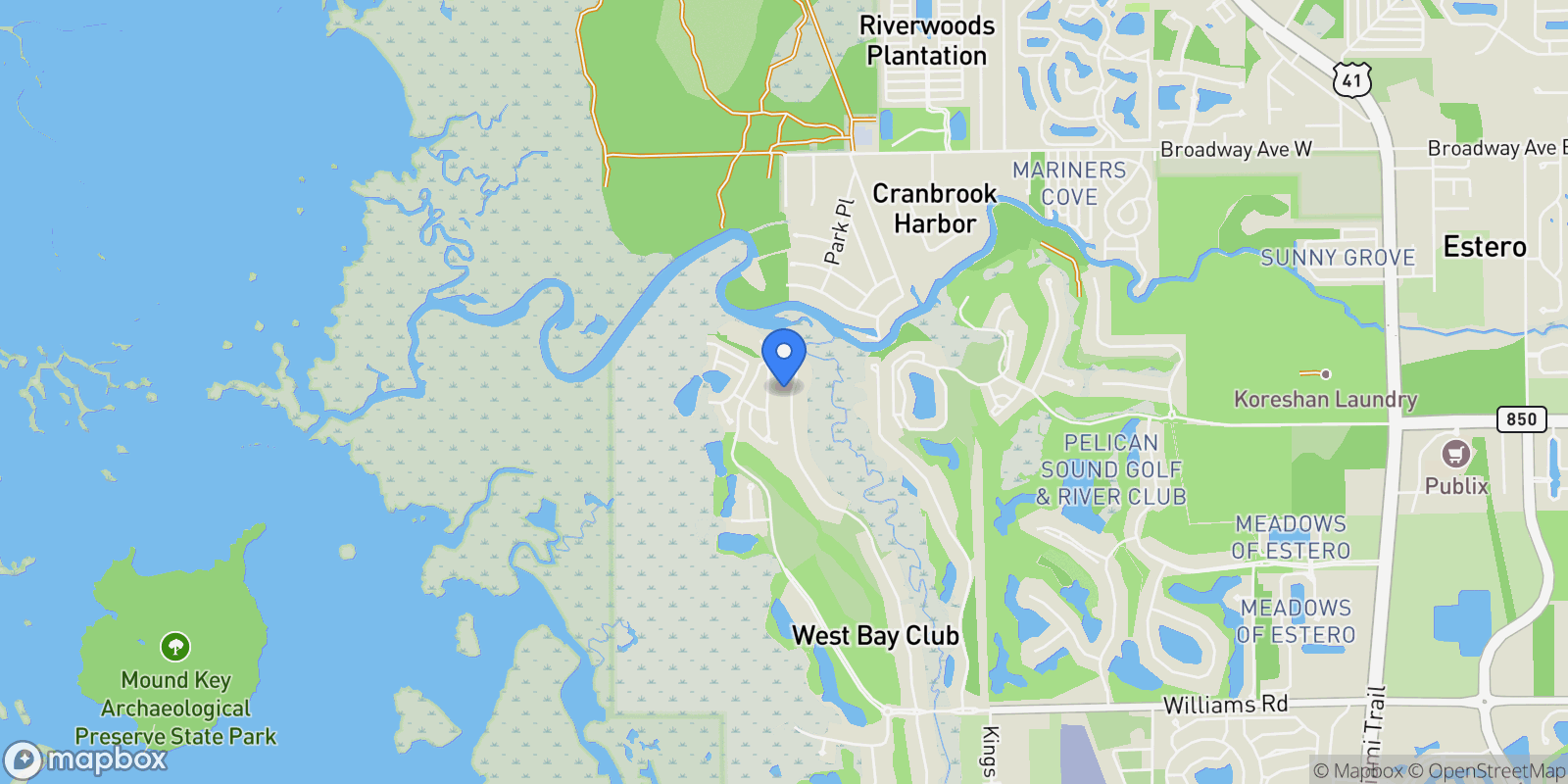 Map showing 19820 CHAPEL TRCE, Estero, FL, 33928, USA, Estero, Florida, United States.