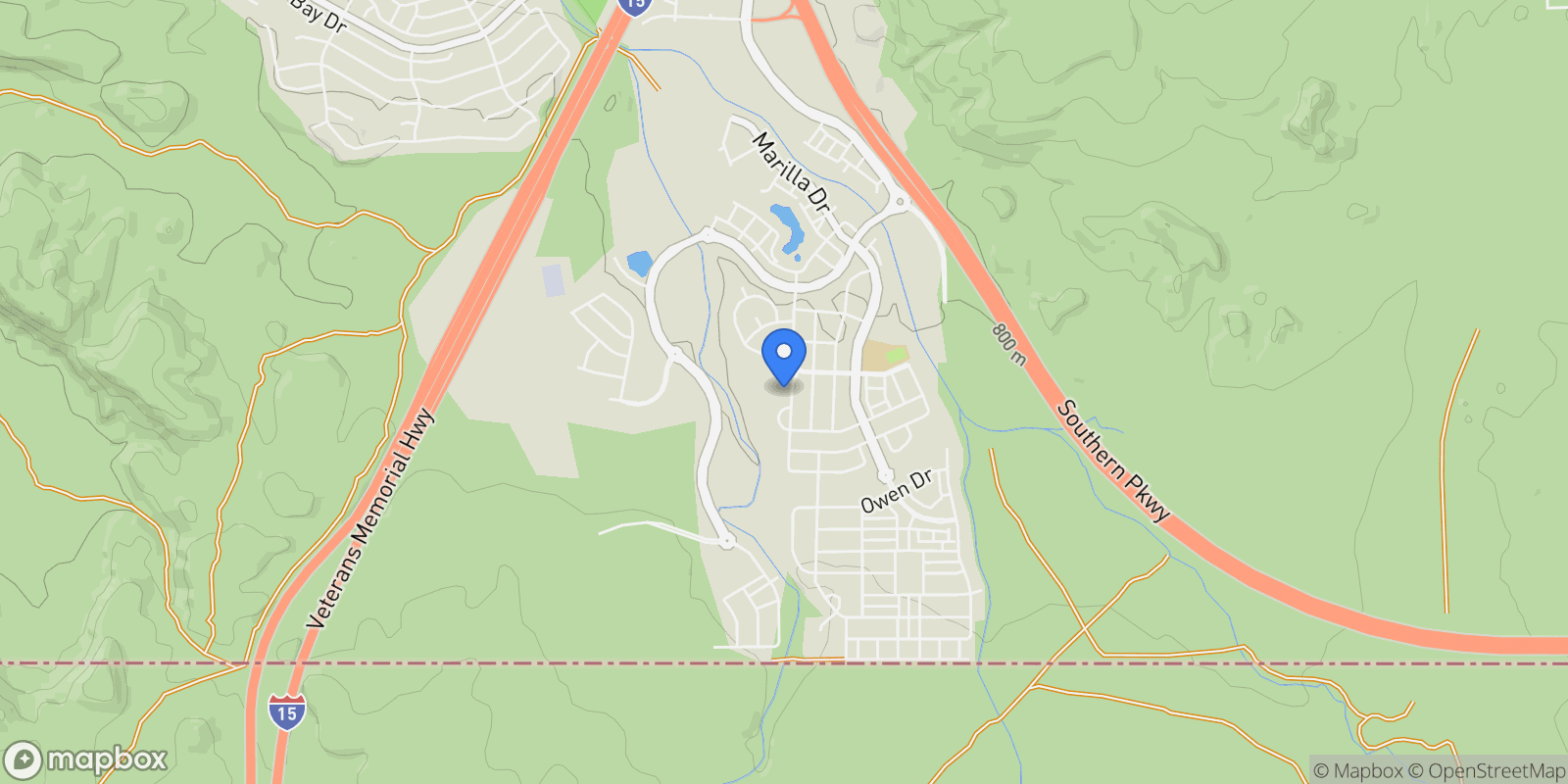 Map showing 5786 S AMBER RIDGE DR, St. George, Utah, United States.