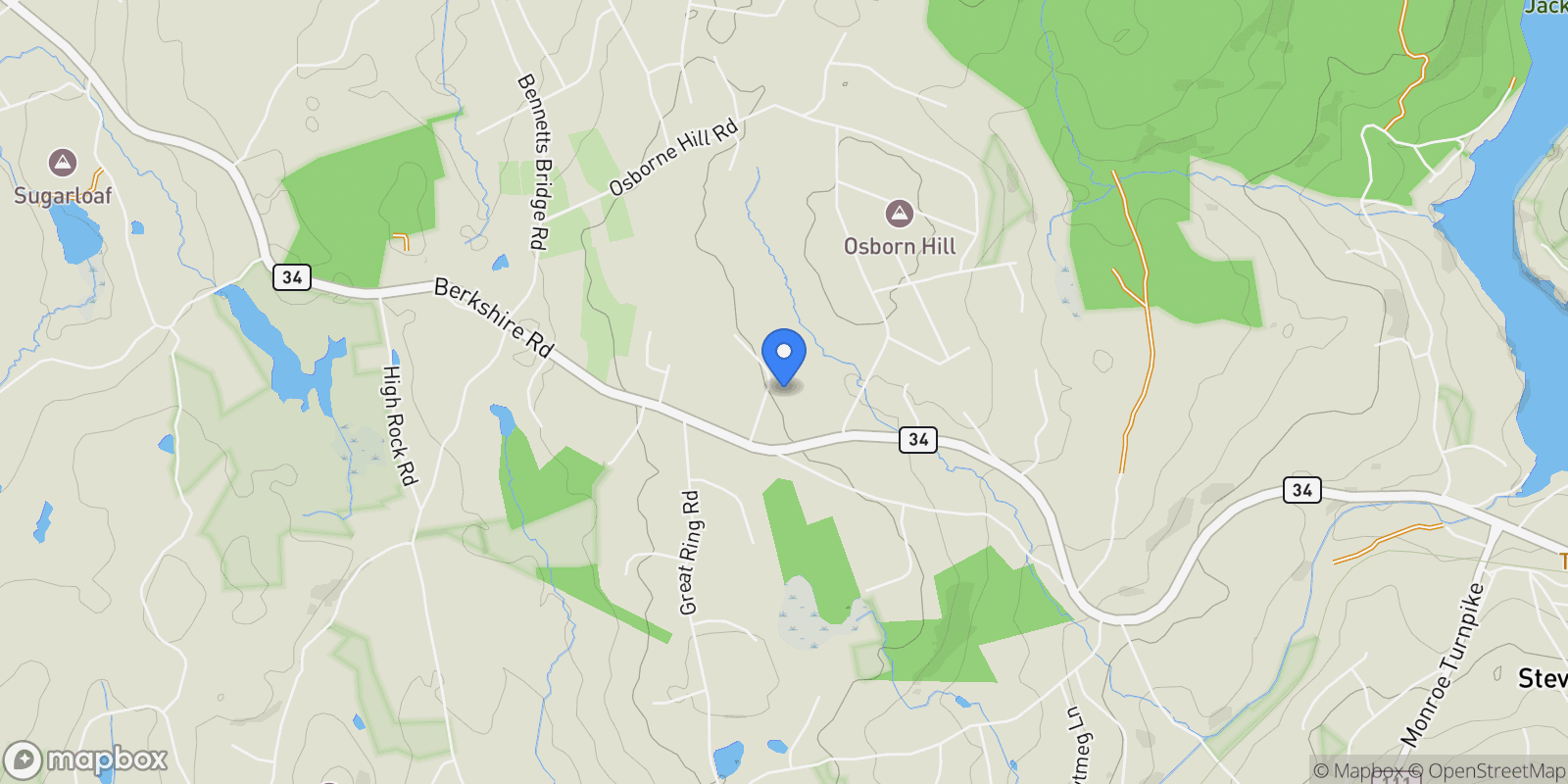 Map showing 8 Holly Lane, Newtown, CT, 06482, USA, Newtown, Connecticut, United States.