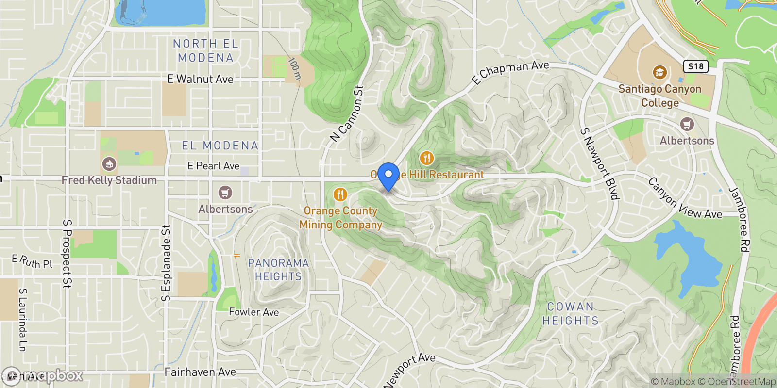 Map showing 5847 E Rocking Horse Wy , 25, Orange, CA 92869, Orange, California, United States.