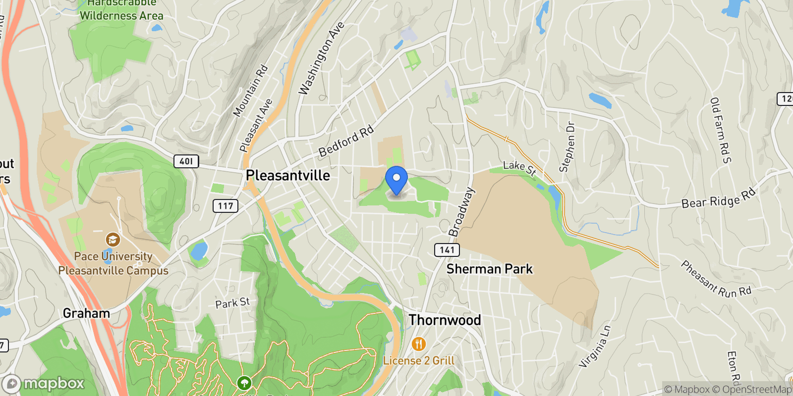 Map showing 19 Club Court, Pleasantville, NY, 10570, USA, Pleasantville, New York, United States.