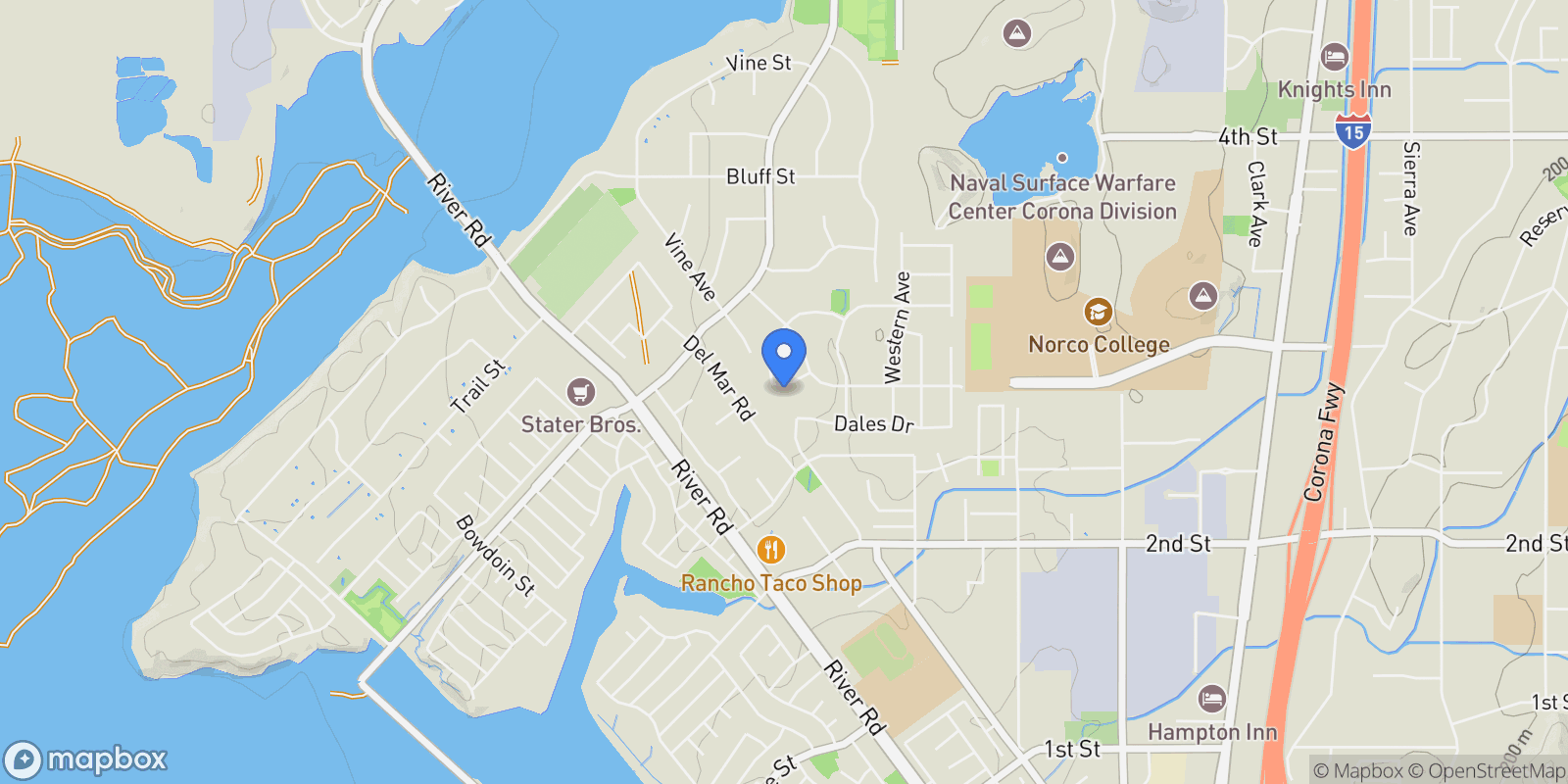 Map showing 3460 Welsh, Norco, CA 92860, Norco, California, United States.