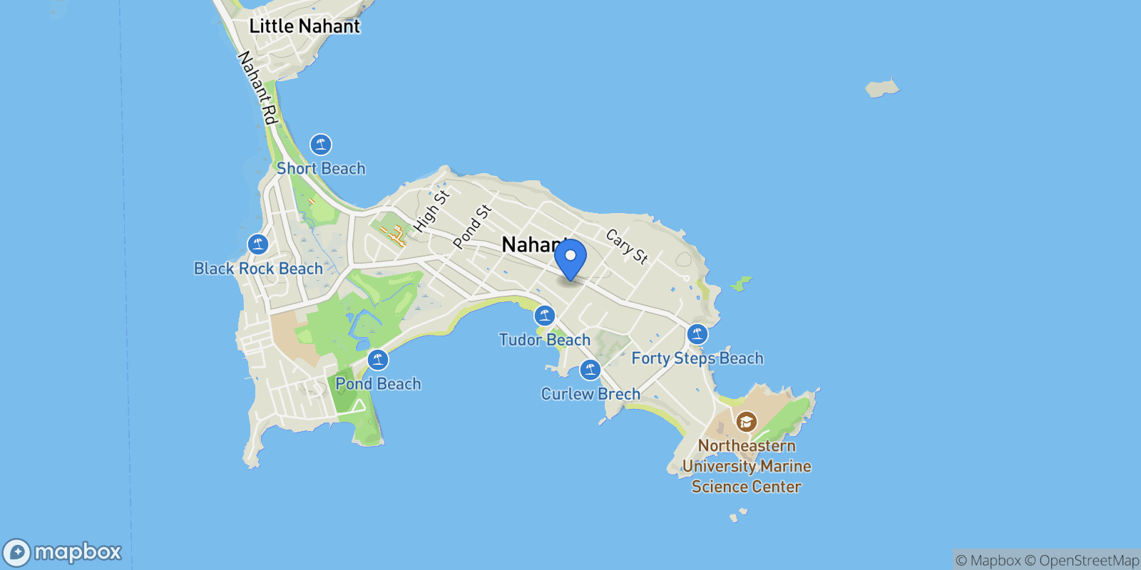 Map showing 303 Nahant Rd, Nahant, MA, 01908, USA, Nahant, Massachusetts, United States.