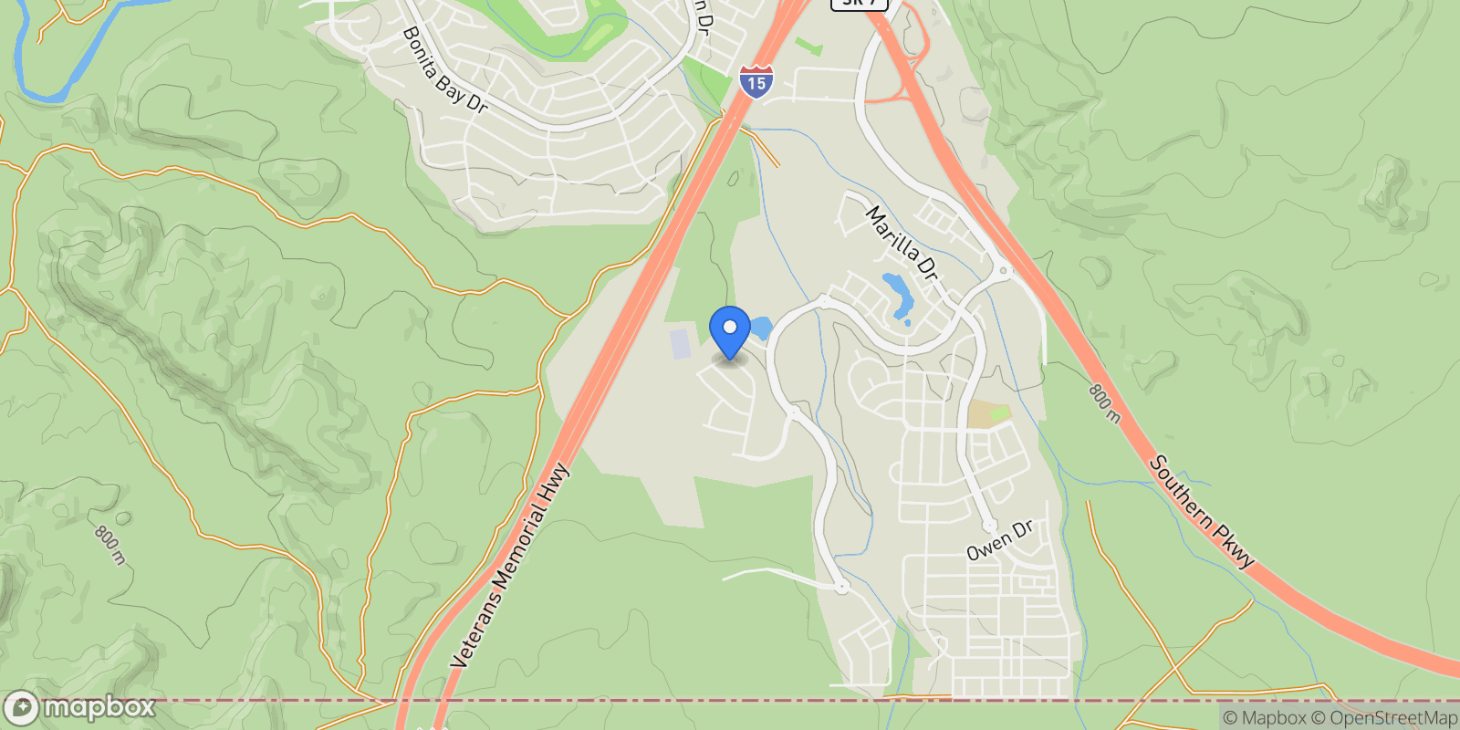 Map showing 5588 S AGAVE PEAK LN LN, St. George, Utah, United States.